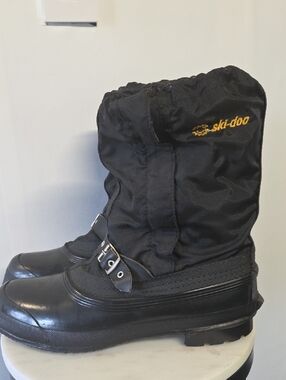 Ski-Doo Men's Black Insulated  Snow Boots Vintage Size 9
